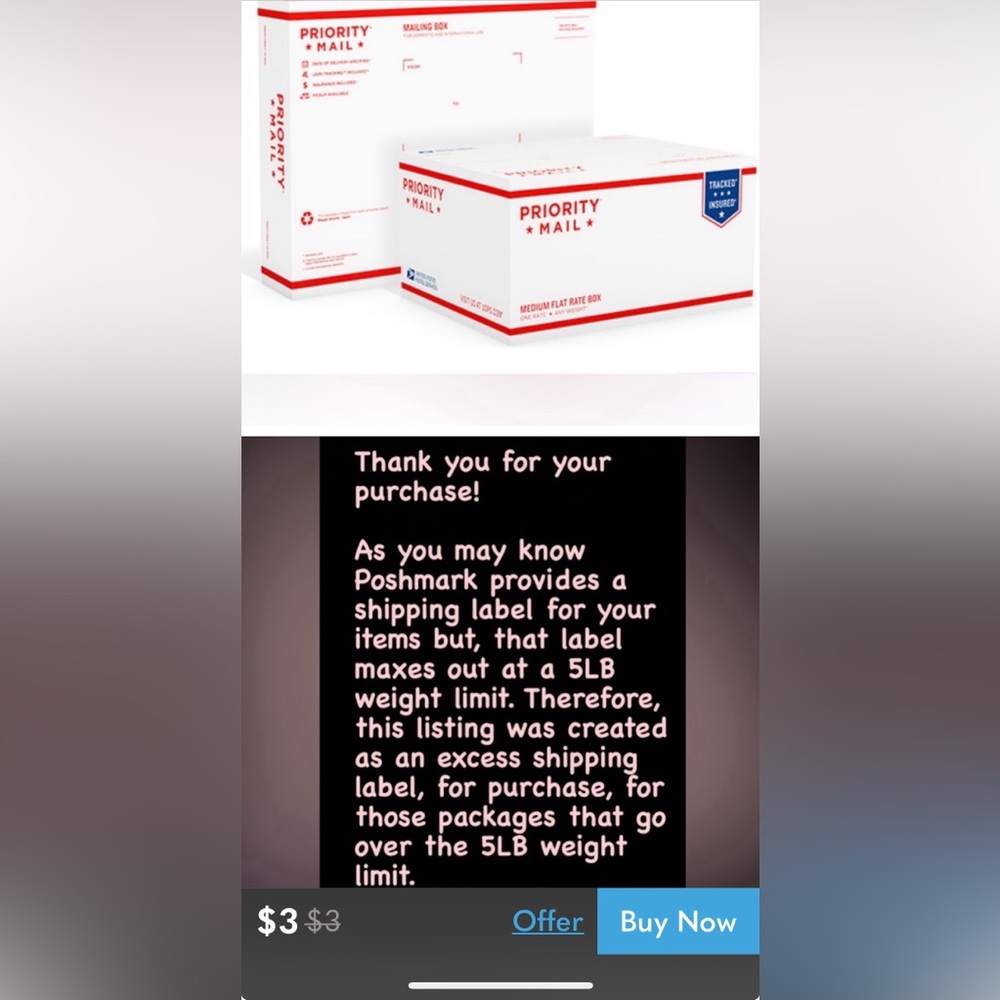 Extra shipping label